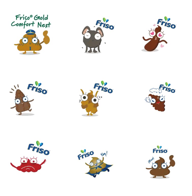Friso stickers